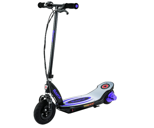 Scooter eléctrica Razor Power Core E100 Morado con negro - Imagen 2